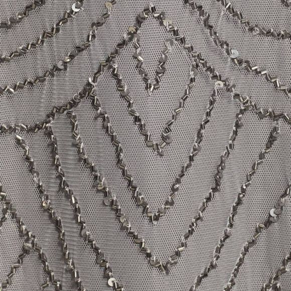 ADRIANNA PAPELL Sequin Mesh Blouson Dress - Picture 2 of 6